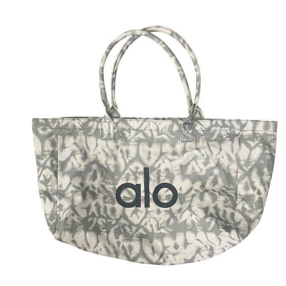 Alo Yoga Iconic Shopper tote extra large Gray tie dye - Picture 2 of 2